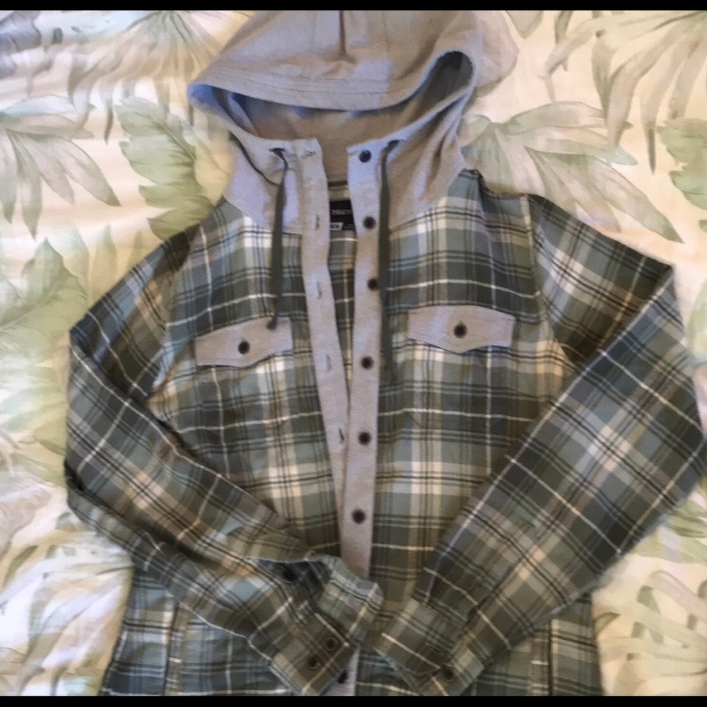 Marmot plaid hoodie